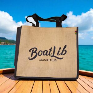 Grand sac en jute BOATLIB : L'élégance mauricienne pour toutes vos sorties