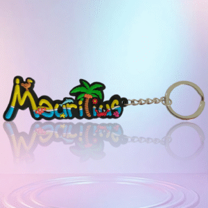 MAURITIUS Rubber Keychain: A Stylish and Practical