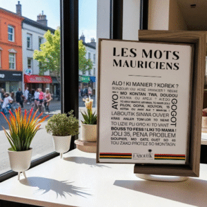 A4 Poster Mauritian Words